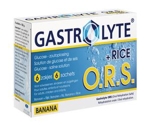 Gastrolyte O.R.S. Banane Et Riz Sachets Hydratation En Cas De Diarrhée 6 Sachets