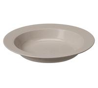 Gastromax Assiette creuse 22 cm BIO | Gris | Pique-nique, barbecue, intérieur/extérieur | Thermorésistant | Apte alimentaire et sans BPA | Compatible lave-vaisselle et micro-ondes | L22 x W22 x H4 cm