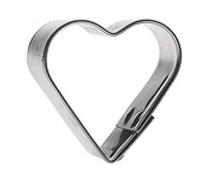 GASTROMAX EMPORTE-PIÈCE COEUR, HAUTEUR: 75 MM, INOX NOIR 939301-1