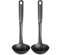 GastroMax - Grande Louche - Conçu pour Vous Faciliter la Vie en Cuisine - Fabriqué et Conçu en Suède - Matériaux Durables et De Qualité - Accessoires de Cuisine - Gris Foncé (Lot de 2)