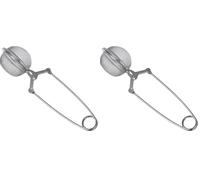 GastroMax Infuseur de boules à thé, Acier inoxydable, Verrouillage sécurisé, Lavable au lave vaisselle, 15 cm (Lot de 2)