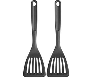 GastroMax - Spatule Ajourée - Conçue pour Vous Aider au Mieux en Cuisine - Accessoires et Ustensils de Cuisine Professionnels - Pour des Résultats Exceptionnels - 29,5 cm - Gris Foncé - Polyamide