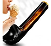 Gastronette Cuillère à Glace Aluminium Taille 1/12 (83,3 ml) - Embout Jaune - Pour Crème Glacée, Sorbet et Yaourt