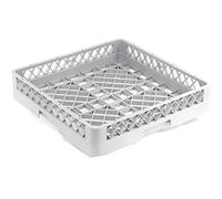 Gastronette Panier à couverts fin, assiettes, verres, tasses, restauration, lave-vaisselle, universel, en plastique PP, 50 x 50 cm, mailles fines, extensible, empilable