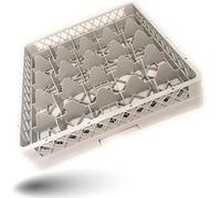 Gastronette Panier à vaisselle en verre - 25 compartiments - Pour la gastronomie - Universel - En plastique - 50 x 50 cm - Mailles grossières - Empilables - Norme GN