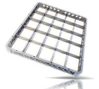 Gastronette Paniervaisselle 25 Cases pour en Verre et Tasses de gastronomie lavevaisselle Universel Plastique 50 x cm Gros Mailles empilables Corbeille Verres Norme GN