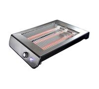 Gastronoma 18140002 - grille-pain plat, acier brossé/noir