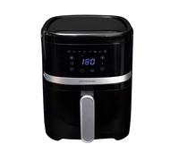 Gastronoma 18290005 - Friteuse à air chaud d'une capacité de 4,2 litres avec écran tactile numérique et protection contre la surchauffe - Noir/argenté
