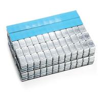 GAsupply 50 Masses d'Équilibrage I Poids Autocollants en Acier I 50 x Barre Adhésive avec Rebord Détachable 12 * 5g I Zinguées et Plastifiées