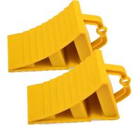 GAsupply Lot de 2 cales de roue en plastique avec poignée pour voiture, remorque, caravane, camping-car