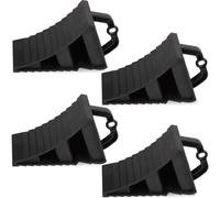 GAsupply Lot de 4 cales de roue en plastique avec poignée - Cales de frein - Pour voiture, remorque, caravane, camping-car - Style industriel vintage avec design rugueux