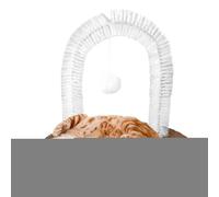 Gat Arch Self Groomer - Panneau pour cheveux, jouet pour les rayures du visage | ÉTAPE DE MASSAGES NON SLIP avec protection de meubles, outil de toilettage pour les chats pour gratter, frotter et