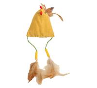 Gat Chew Toys - 3.54x11.81 pouces de catnip jouets pour chats | NETTOYAGE DES DENTS DE CATS, POULET CAPTURE DE POULET avec cloche, fournitures interactives pour la formation de la dent