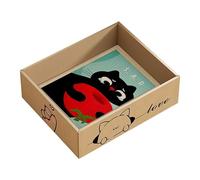 Gat Scratch Pad - Cardboard Cat Scratcher | Jouets de chat en papier ondulé anti-rayure pour la protection des meubles et des secours sains pour l'entraînement en plein air L