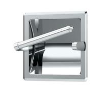 Gatco 750 Recessed Pivoting Toilet Paper Holder, Wall Mounted, Heavy Duty Metal Tissue Holder for Bathroom - Available in Chrome
