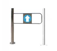Gate de sécurité d'entrée de supermarché Universel, Portes d'entrée d'accès Commercial à l'entrée/Sortie à 90 degrés à 90 degrés Swing de sécurité (70 × 97 C) (à Gauche)