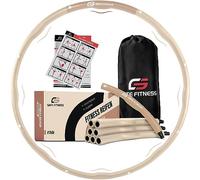 GATE FITNESS Hula Hoop Cerceau pour perdre du poids [1,2 kg/1,5 kg/2 kg] | 6 à 8 segments avec design ondulé | Débutant et avancé | Cerceau de fitness avec mousse
