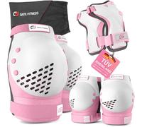 GATE FITNESS® Kit de protections pour enfants et adultes - Équipement de protection [6 pièces] Genouillères avec protège-poignets et coudières pour le sport en ligne - Kit d'équipement de protection