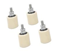 Gate Guide Roller Set for Sliding Doors 4 Pcs PP Nylon Wheels Quiet Operation Adjustable Installation for Angle Steel Round Rails 40X43 46X52 48X70 50X100mm(40 * 43)