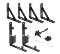 Gate Kit, Hardware Set, Corner Brace Latch, Rust Resistant Finish, Heavy Duty Build, Easy Installation, Secure Fit, Multi- Use, Long Lasting Support, Perfect for Driveway, Shed, Garden