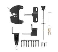 Gate Latch - Verrou automatique de portail - Protection contre les regards indiscrets et sécurité - Ferrures robustes pour piscine, ferme, grange, jardin, abri de jardin, terrasse, extérieur