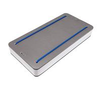 GATE14® Pare-battage Plat Flottant pour Bateau ou Bateau pneumatique Blanc/Gris 49 x 18 x 5 cm