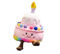 Gâteau Chantant en Peluche - Jouet Musical en Peluche - en Forme de gâteau avec Chanson Happy Birthday - Design Doux - Jouet pour et Filles - Peluche décorative Mignonne - Petite