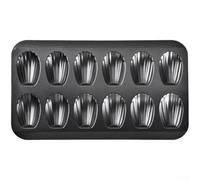 Gâteau Coquille 12 Places Revêtement Or pour champagne Gâteau(Black)