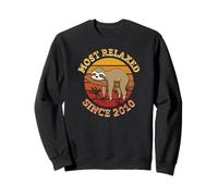 Gâteau d'anniversaire 2010 Paresseux Relax Zoo Animal Palms Chill Sweatshirt