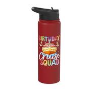 Gâteau d'anniversaire Bateau de croisière Stainless Steel Insulated Water Bottle