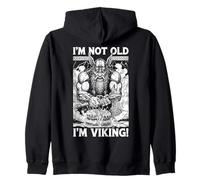 Gâteau d'anniversaire Humoristique Viking I'm Not Old Man Norse Warrior Sweat à Capuche