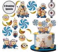 Gâteau d'anniversaire imprimable Gaufres MINIONKI Personnages Plaque Décoration
