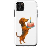 Gâteau d'anniversaire Teckel Chiot Wiener Chien Papa Maman Enfants Coque pour iPhone 11 Pro Max