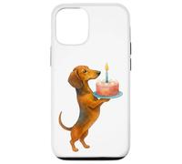 Gâteau d'anniversaire Teckel Chiot Wiener Chien Papa Maman Enfants Coque pour iPhone 12/12 Pro
