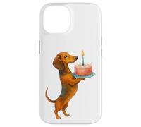 Gâteau d'anniversaire Teckel Chiot Wiener Chien Papa Maman Enfants Coque pour iPhone 14