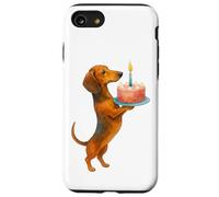 Gâteau d'anniversaire Teckel Chiot Wiener Chien Papa Maman Enfants Coque pour iPhone SE (2020) / 7/8