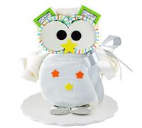 Gâteau de couches - Gâteau Chouette/Pampers Couches > bébé cadeau pour fille et garçon dans un beau blanc ton//Cadeau pour la naissance, baptême, baby party//Cadeau Original et Pratique Pour Bébé
