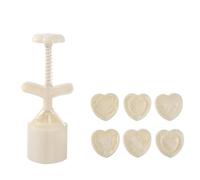 Gâteau de lune moule Set Saint Valentin Cookie timbres, en forme de coeur Cookie moule à main bricolage presse Cookies Dessert Cutter pâtisserie décoration outil Mooncake Maker