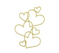 Gâteau de mariage en forme de cœur en acrylique pour anniversaire de mariage, fête d'anniversaire de mariage, décoration de gâteau en forme de cœur