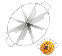 Gâteau de Portion de gâteau Diviseur en Acier Inoxydable Slicer 8 Blade Pizza Slicer pour Bakery Cafe Restaurant Diviseur séparateur Maison, coupeur, Coupe-Portion, pour EV