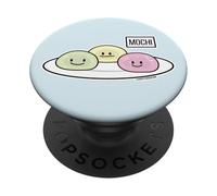 Gâteau de Riz à la crème glacée Mochi Mignon Thé Vert Japonais PopSockets PopGrip Adhésif