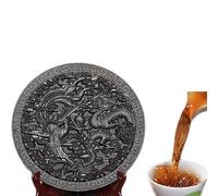 Gâteau De Thé Noir à Grande Robe Rouge Vieilli En Feuilles Mobiles Frit à La Main Et Biologique Un Chef-D'œuvre Big Red Robe Thé Vert Sans Additifs Thé Chinois Authentique (500g)