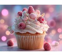 GâTeau Diamond Painting Adulte, Diamond Painting RêVe Peinture Diamant Débutant 5D DIY Complet Broderie Diamant Strass Point de Croix Loisirs Créatifs pour Decoration Murale 60x45cm -zjn25011E1