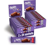 Gâteau Moelleux au Chocolat et Pépites de Chocolat - Milka Choco Brownie - Idéal pour le Goûter - 24 Sachets