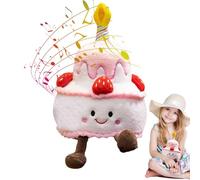 Gâteau Premier Anniversaire, Anniversaire Musical Jouets Pour Gâteaux En Forme De Gâteau , Jouet En Peluche Musicale, En Forme De Gâteau Avec Chanson De Joyeux Anniversaire, A