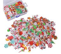 Gâteau Topper DIY, Asudaro 300Pcs Comestibles Gluant Papier De Riz Décoratif - Décoration Noël En Papier Gaufré Comestible Papier Riz Glutineux Arbre Noël Père Noël Décoration Cupcake