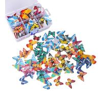 Gâteau Topper Papillon - Asudaro 120/320 Pièces Décorations Comestibles Gâteaux Papillon, Papier Riz Gluant Coloré Décoration Petit Gâteau Papillon,Pour Décoratif Gateau,Mariage, Anniversaire