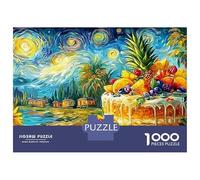 Gâteau Van Gogh 1000 Pièces Puzzle Unique Jeu Cadeau Unique Peinture à l'huile Style Cottage Puzzles Jouets De Difficiles pour La Famille 38x26cm/1000pcs