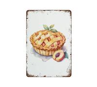 Gâteaux aux fruits aquarelles Porte murale de ferme Clôture Maison Décoration à la mode Sens de l'humour Jardin Panneau en étain Décoration en métal rétro Panneau de ferme Entrepôt Grange Plaque en mé