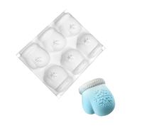 Gâteaux de cuisine en silicone pour les fêtes de fin d'année, gants en forme de flocon de neige, moules à pâtisseries pour Noël et loisirs créatifs